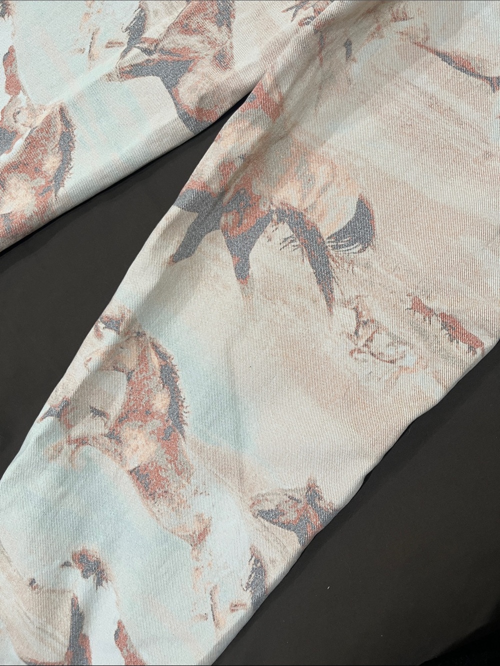 High Rise Baggy Horse Print Jeans - Picture 5 of 5